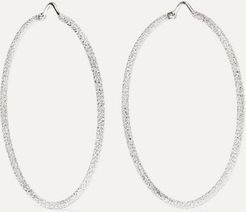 Florentine 18-karat White Gold Hoop Earrings