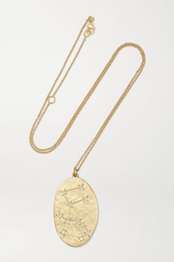 Aquarius 14-karat Gold Diamond Necklace