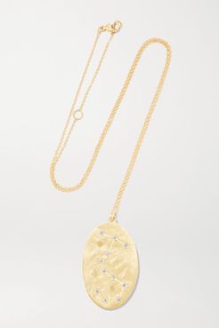 Scorpio 14-karat Gold Diamond Necklace