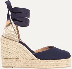 Carina 100 Canvas Wedge Espadrilles - Navy