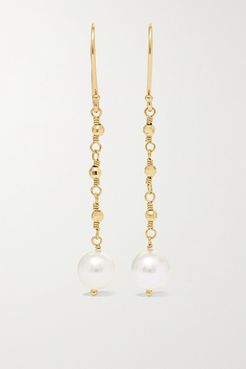 14-karat Gold Pearl Earrings