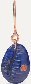 Cauri N°2 9-karat Gold, Lapis Lazuli And Faux Coral Earring