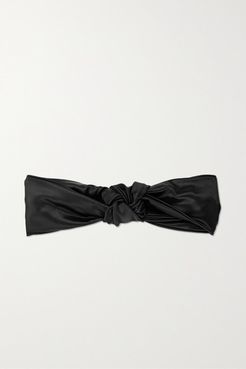 Knot Silk Headband - Black