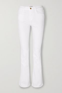 Le High Flare Jeans - White