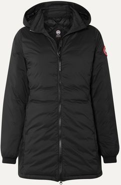 Camp Hooded Quilted Ripstop Down Jacket - Black