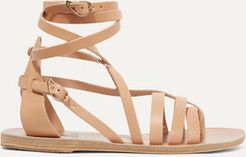 Satira Leather Sandals - Beige