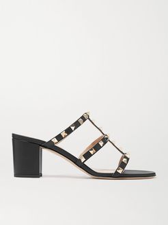 Garavani Rockstud 60 Leather Mules - Black