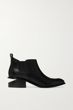 Kori Cutout Leather Chelsea Boots - Black