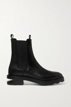 Andee Cutout Leather Chelsea Boots - Black