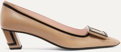 Belle Vivier Two-tone Leather Pumps - Sand