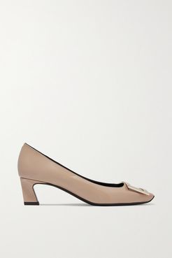 Belle Vivier Trompette Patent-leather Pumps - Beige