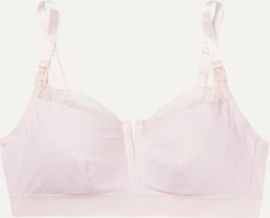 Josephine Leavers Lace-trimmed Stretch-jersey Soft-cup Nursing Bra - Pink