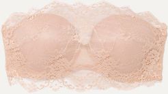 Self-adhesive Backless Strapless Lace Bra - Neutral