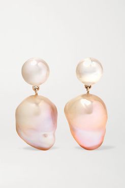 Venus Rose 14-karat Gold Pearl Earrings