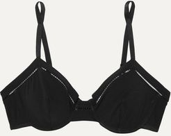 Souvent Stretch-cotton Jersey Underwired Soft-cup Bra - Black