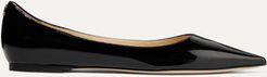 Love Patent-leather Point-toe Flats - Black