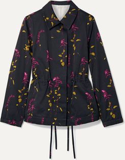 Varella Floral-print Cotton-twill Jacket - Black