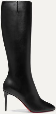 Eloise 85 Leather Knee Boots - Black