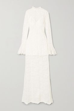 Corded Lace Gown - Ivory