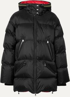 Harper-d Hooded Quilted Ripstop Down Ski Jacket - Black