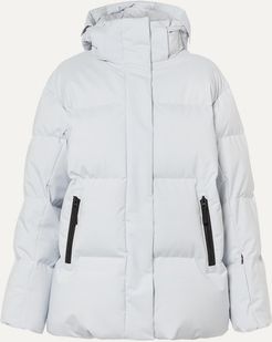 BOGNER FIREICE - Vera Hooded Quilted Down Ski Jacket - Light gray