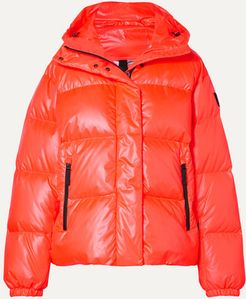 BOGNER FIREICE - Ranja Oversized Cropped Hooded Quilted Down Ski Jacket - Orange