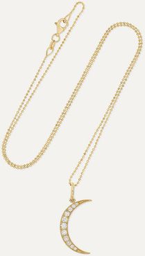 Luna Medium 18-karat Gold Diamond Necklace