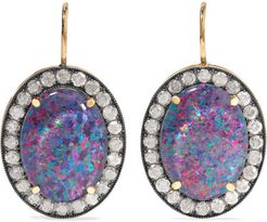 Kat 18-karat Gold, Opal And Diamond Earrings