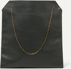 Lunch Bag Leather Tote - Green