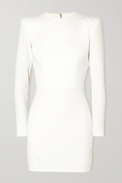 Kira Stretch-cady Mini Dress - White
