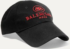Embroidered Cotton-twill Baseball Cap - Black