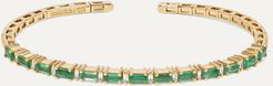 18-karat Gold, Emerald And Diamond Cuff