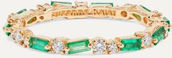 18-karat Gold, Emerald And Diamond Ring