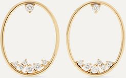 14-karat Gold Diamond Hoop Earrings