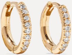 18-karat Gold Diamond Hoop Earrings