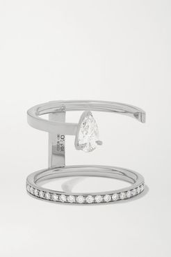 Serti Sur Vide 18-karat White Gold Diamond Ring