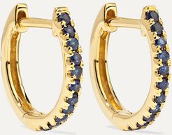 Huggies 18-karat Gold Sapphire Earrings