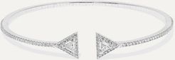 Théa Skinny 18-karat White Gold Diamond Cuff