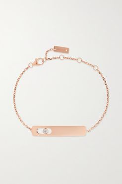 My First Diamond 18-karat Rose Gold Diamond Bracelet