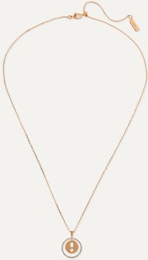 Lucky Move 18-karat Rose Gold Diamond Necklace