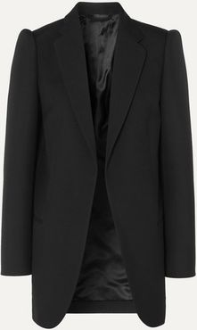 Wool-gabardine Blazer - Black