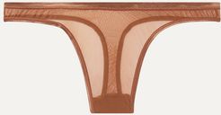 Soiré Confidence Mesh Thong - Brown