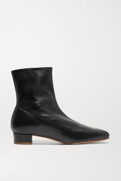 Este Leather Ankle Boots - Black