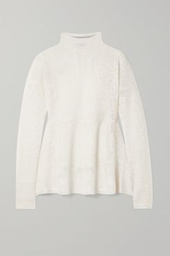 Mauria Jacquard-knit Top - Ivory
