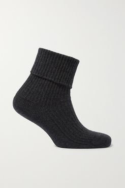 Net Sustain Cashmere Socks - Charcoal