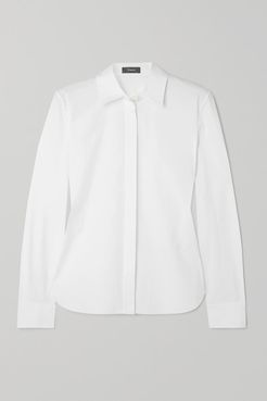 Cotton-blend Shirt - White