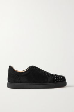 Vieira Spiked Suede Sneakers - Black