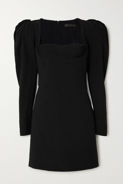 Sateen Mini Dress - Black