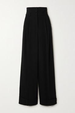 Cady Wide-leg Pants - Black