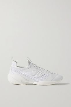 Viv Sprint Rv Leather And Mesh Sneakers - White